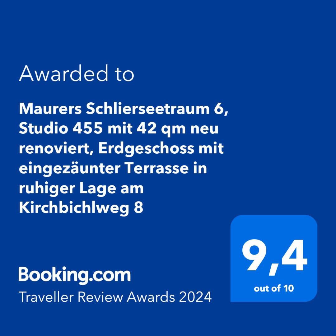 Maurers Schlierseetraum 6, Studio 455 Mit 42 Qm Neu Renoviert, Erdgeschoss Mit Eingezaeunter Terrasse In Ruhiger Lage Am Kirchbichlweg 8 Kültér fotó